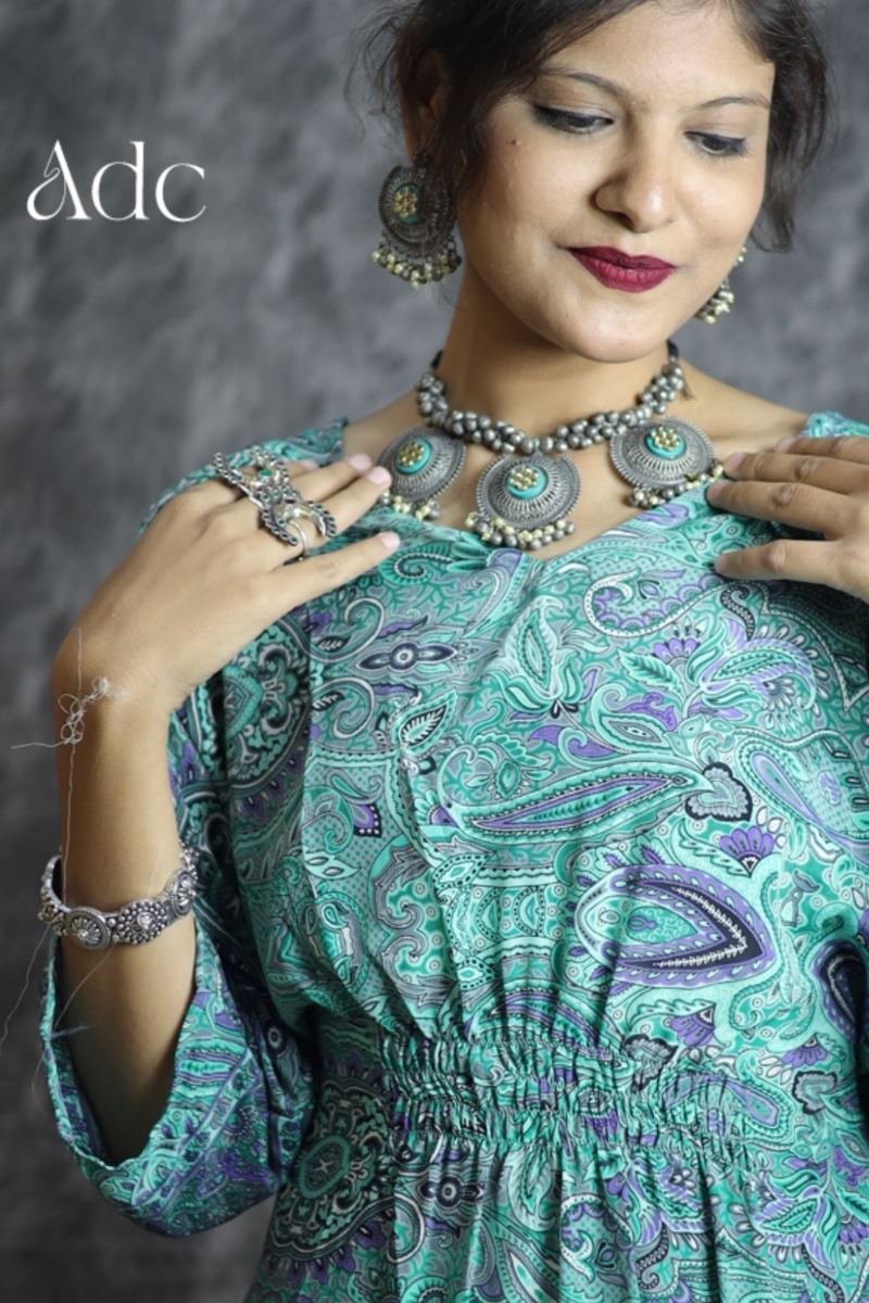 NAZAM GREEN MAXI DRESS