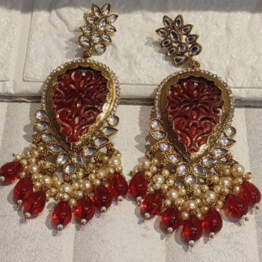 NIRALI RED EARRINGS
