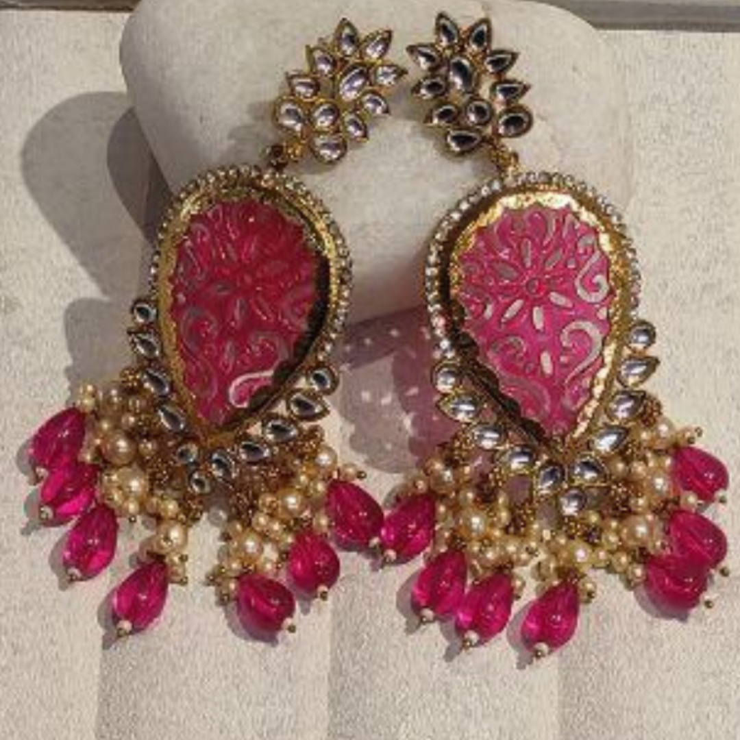 NIRALI MAGENTA EARRINGS