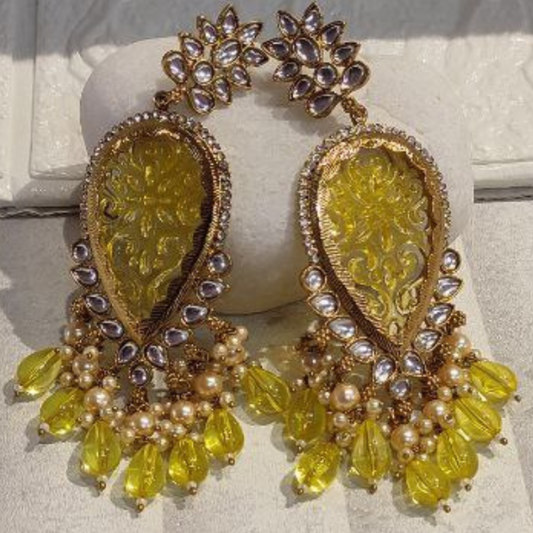 NIRALI YELLOW EARRINGS