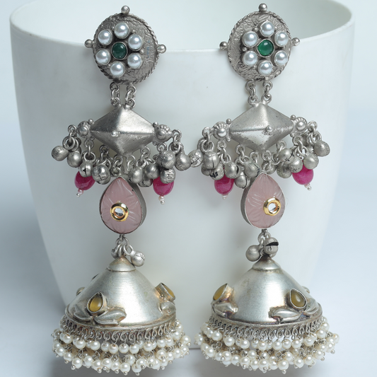 ANALA PINK JHUMKA