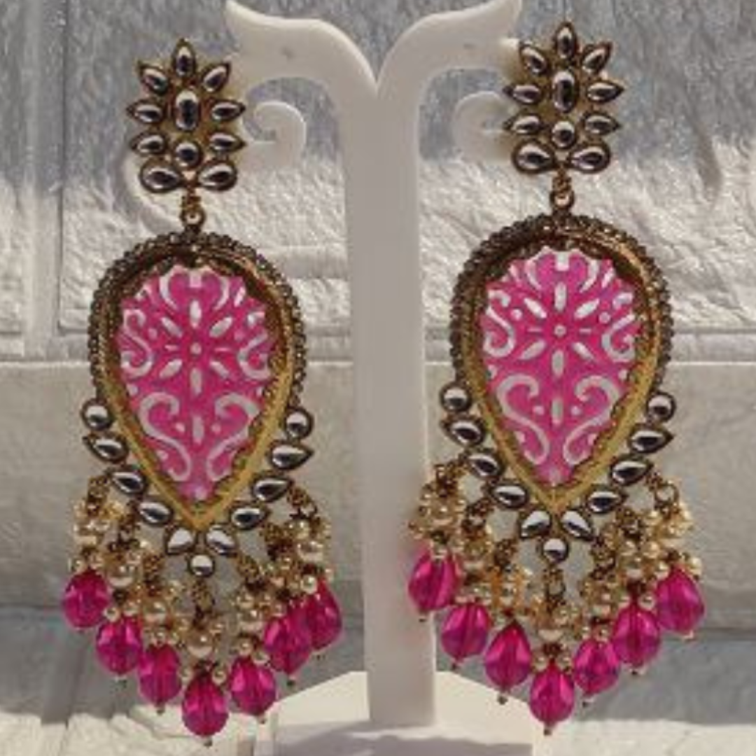 NIRALI MAGENTA EARRINGS