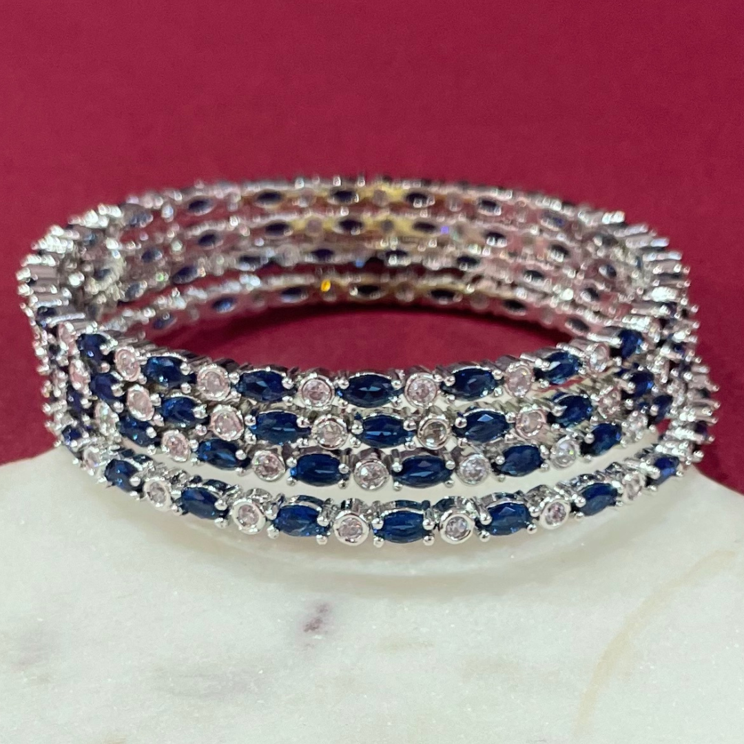 SHINE-BLUE-2/4 BANGLES