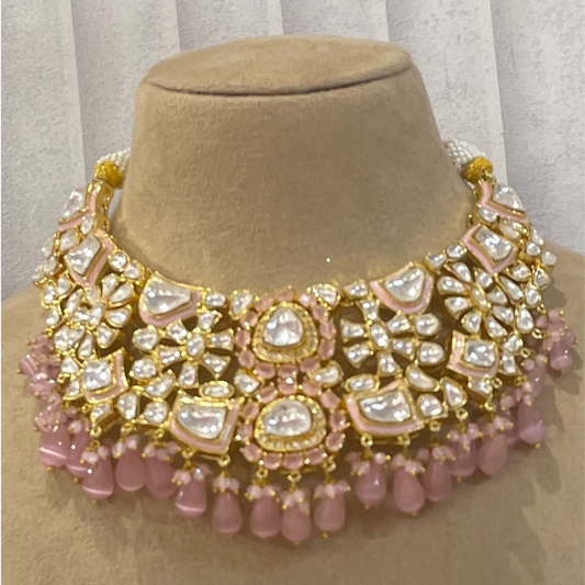 HUSAN-E-SHAHI PINK NECKLACE