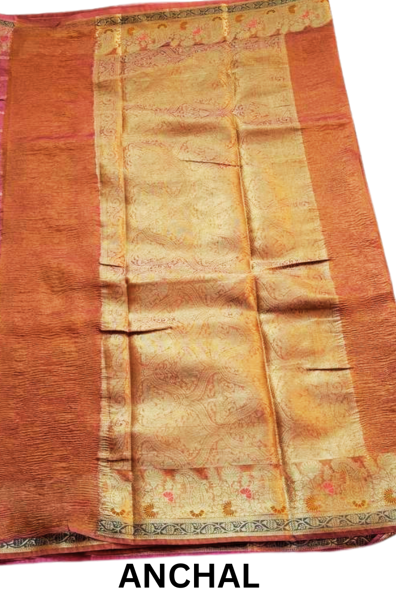 ROSE GOLD GAURI CRUSH SARI