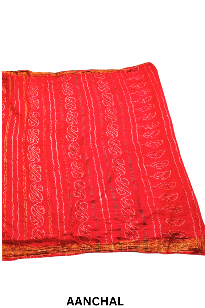 RED JAISHENA PINK SARI