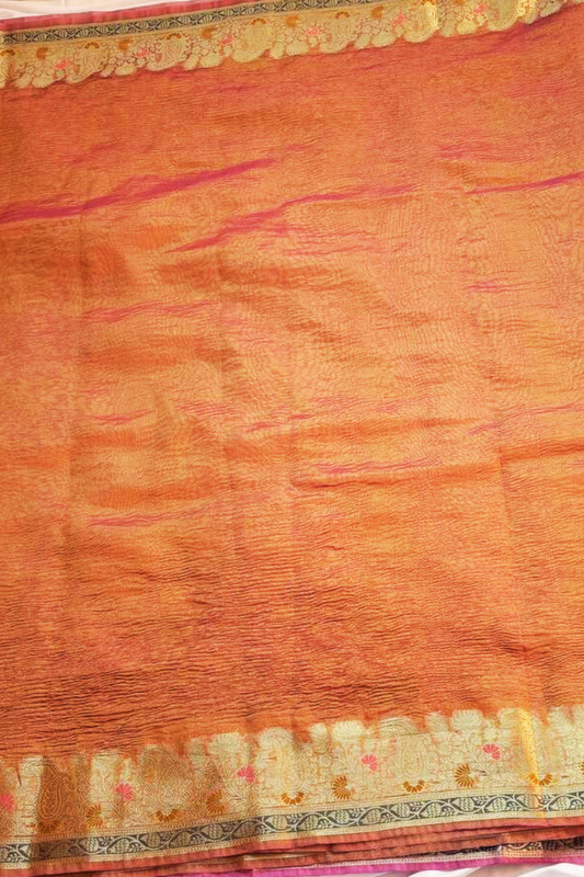 ROSE GOLD GAURI CRUSH SARI