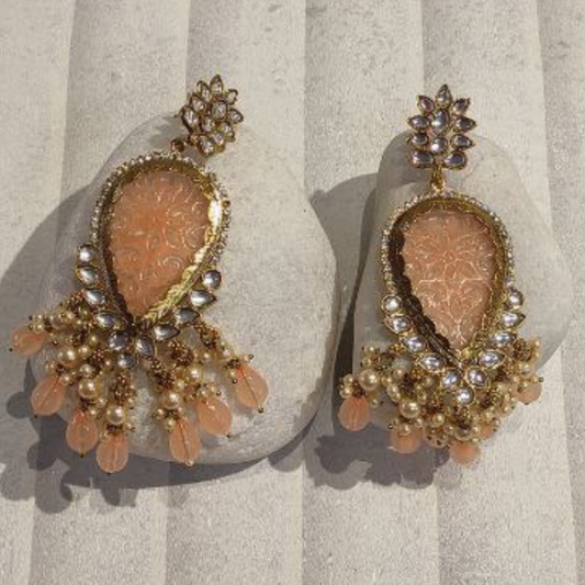 NIRALI PEACH EARRINGS