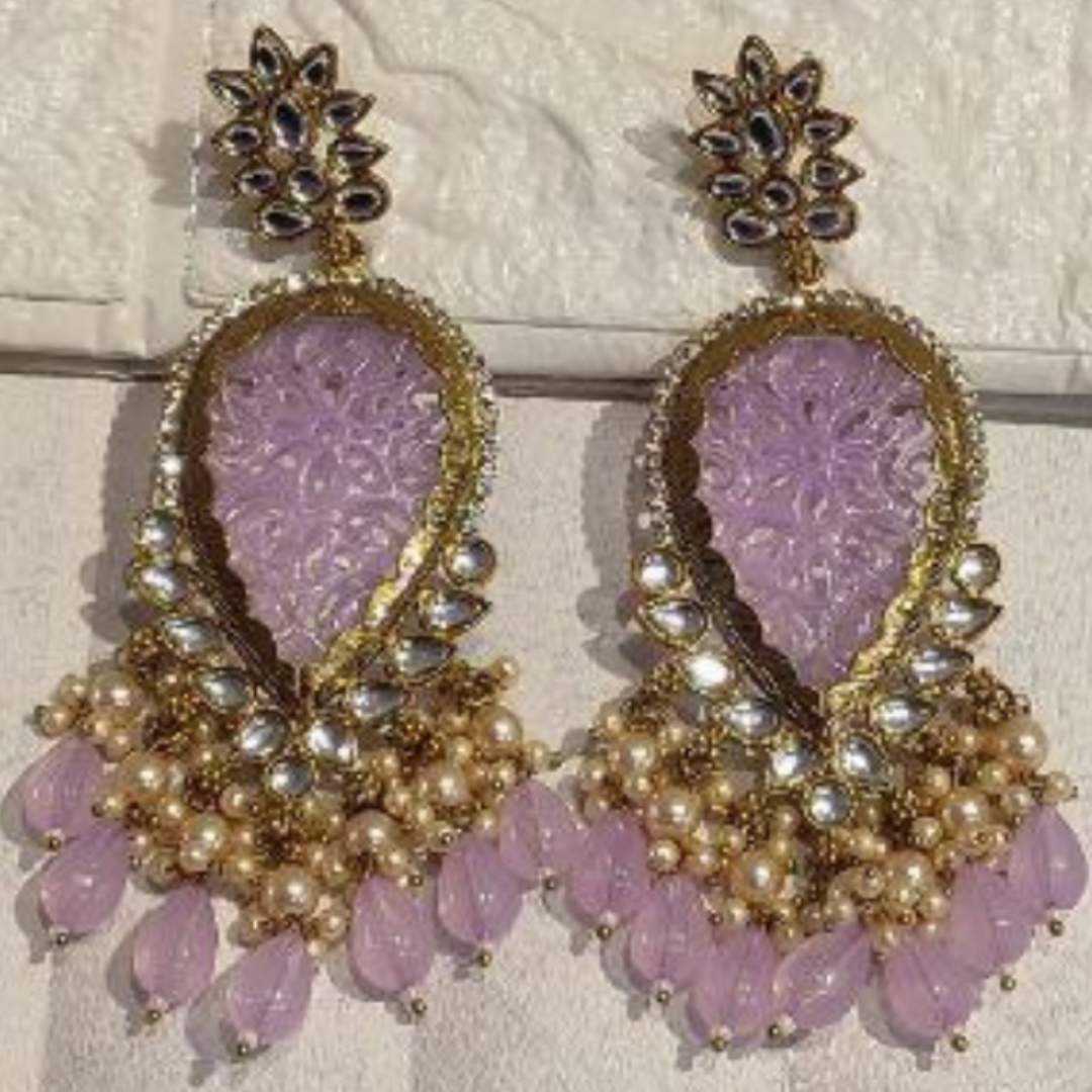 NIRALI LAVENDER EARRINGS