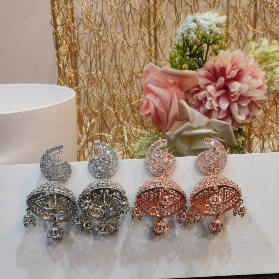 ANGELINA ROSE GOLD AD EARRINGS