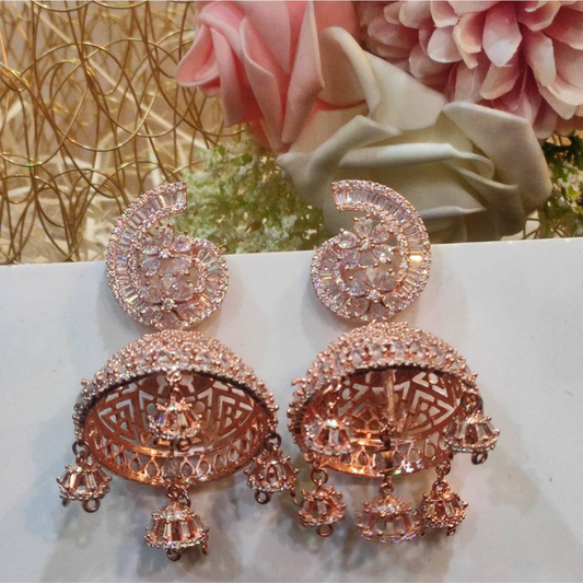 ANGELINA ROSE GOLD AD EARRINGS