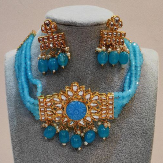 ARSHE AQUA BLUE NECKLACE