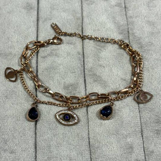 EVIL-EYE CHAIN BRACELET