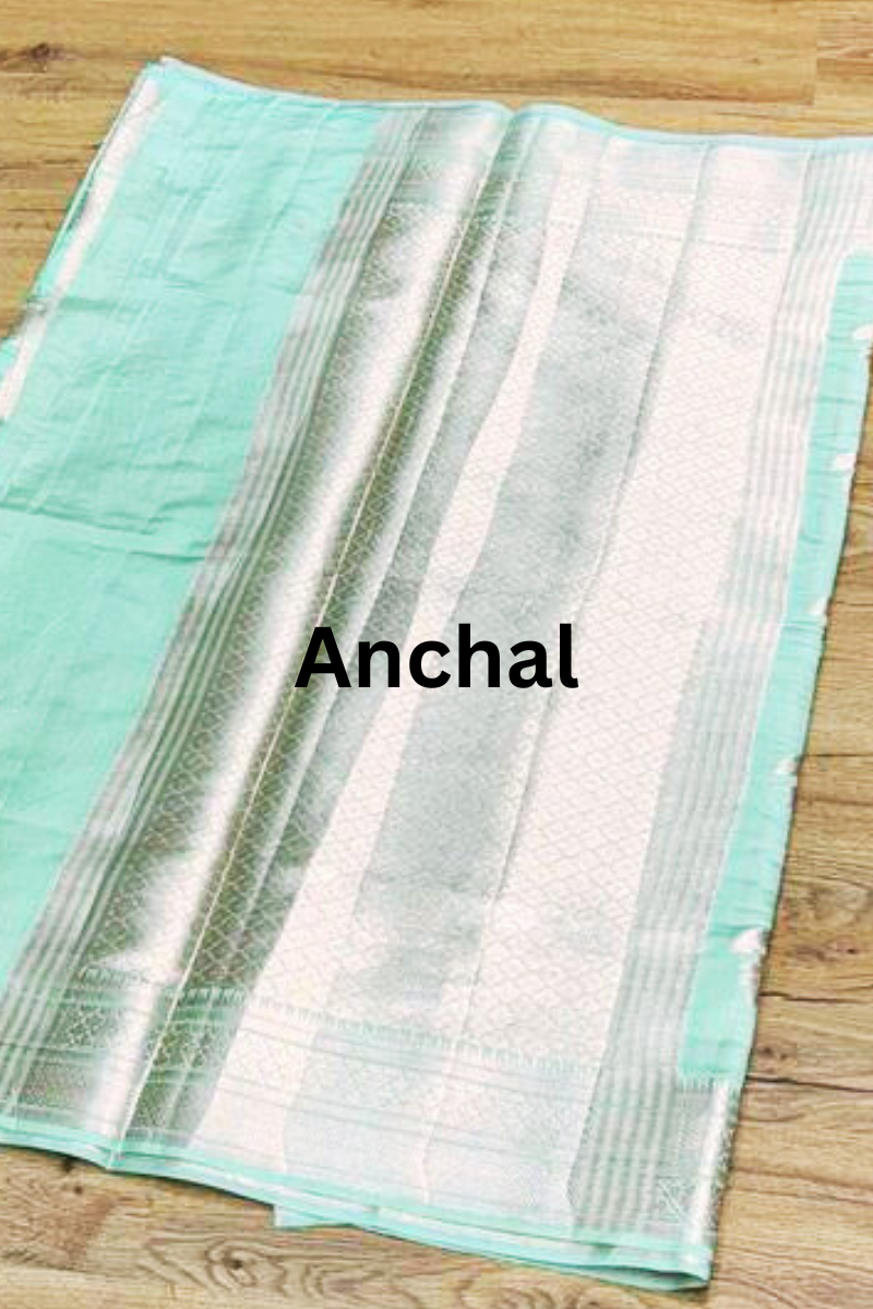 Pista Maharani Banarasi saree