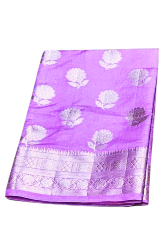 Lavender  Maharani Banarasi saree