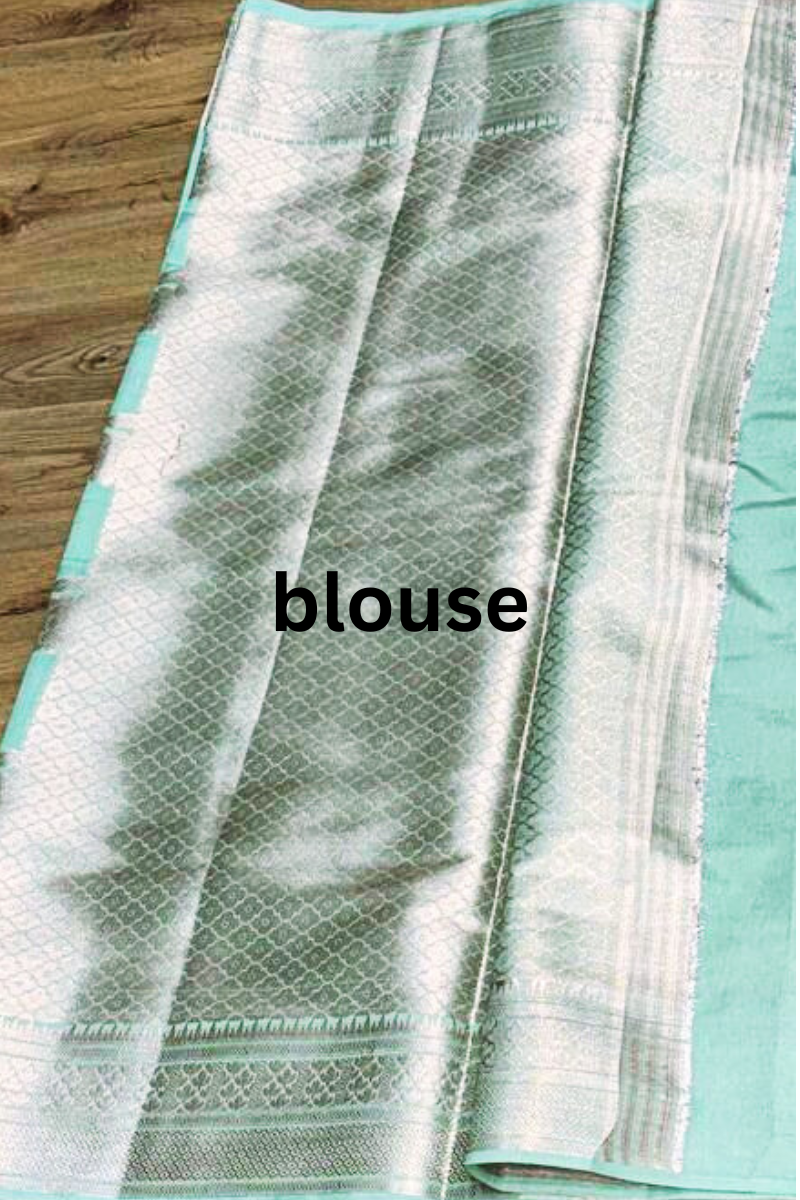 Pista Maharani Banarasi saree