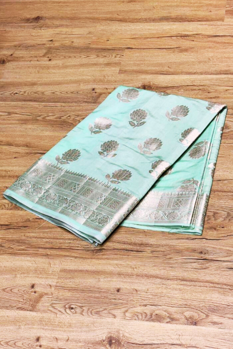 Pista Maharani Banarasi saree