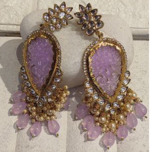 NIRALI LAVENDER EARRINGS