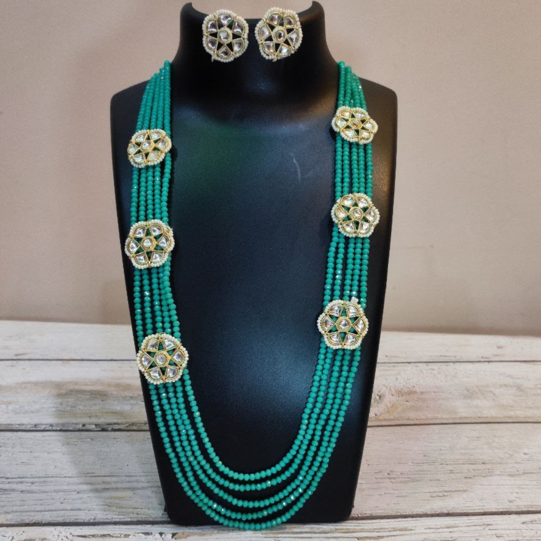 BADE-MIYAN TEAL NECKLACE