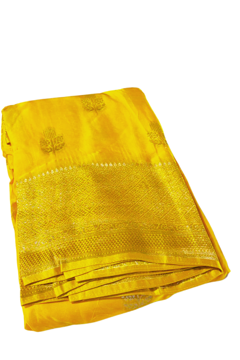 YELLOW BRAHMI SARI