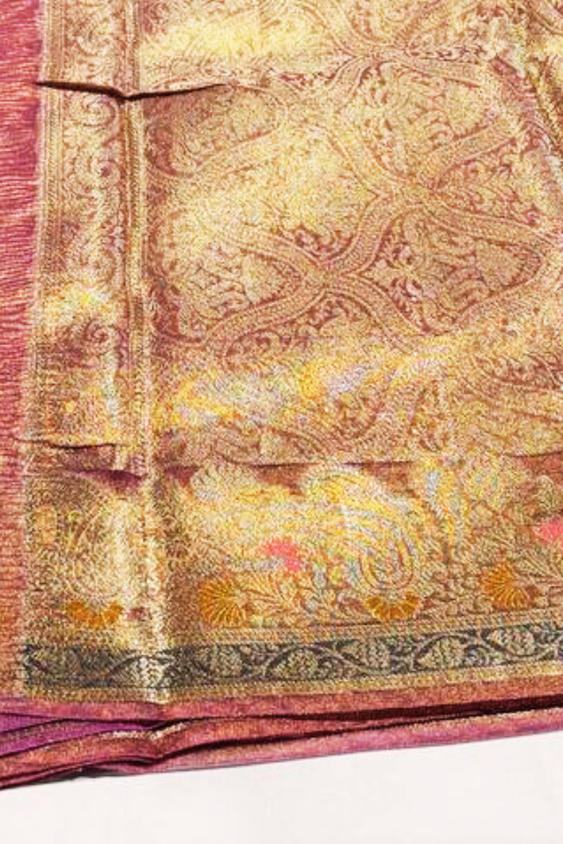 ROSE GOLD GAURI CRUSH SARI