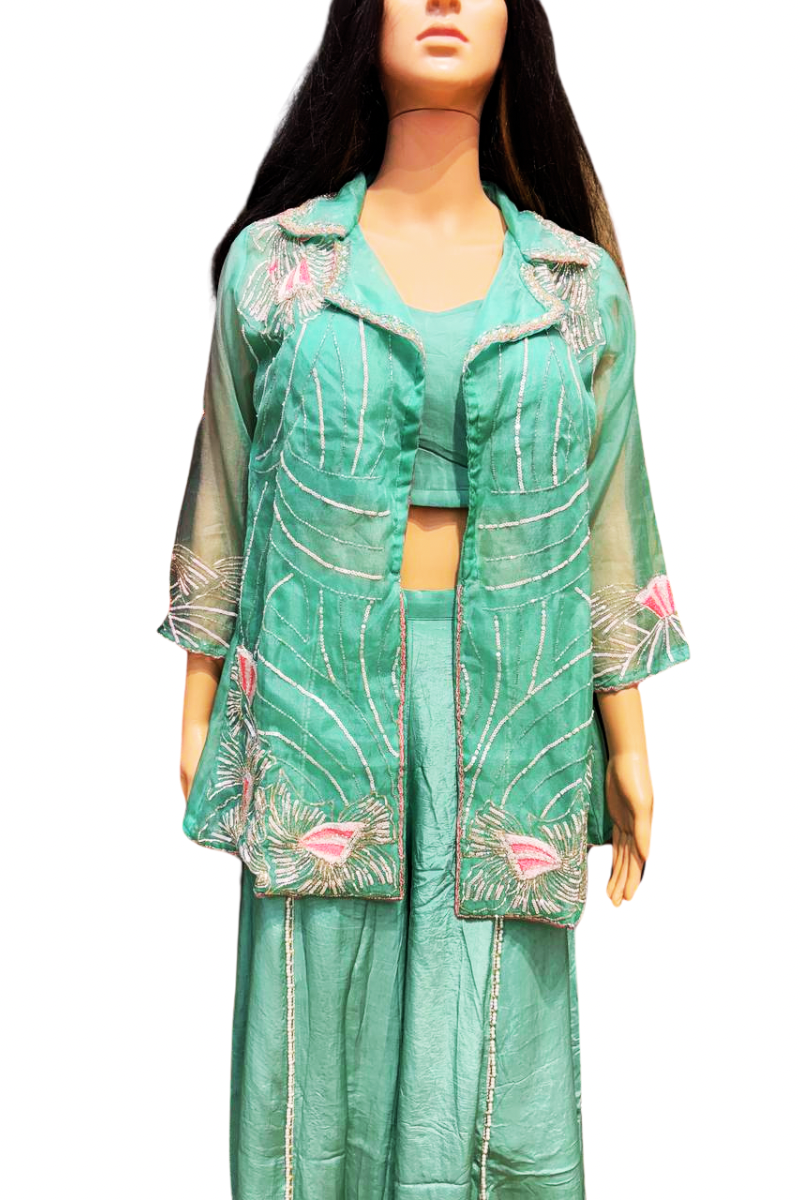 Turquoise shasha suit