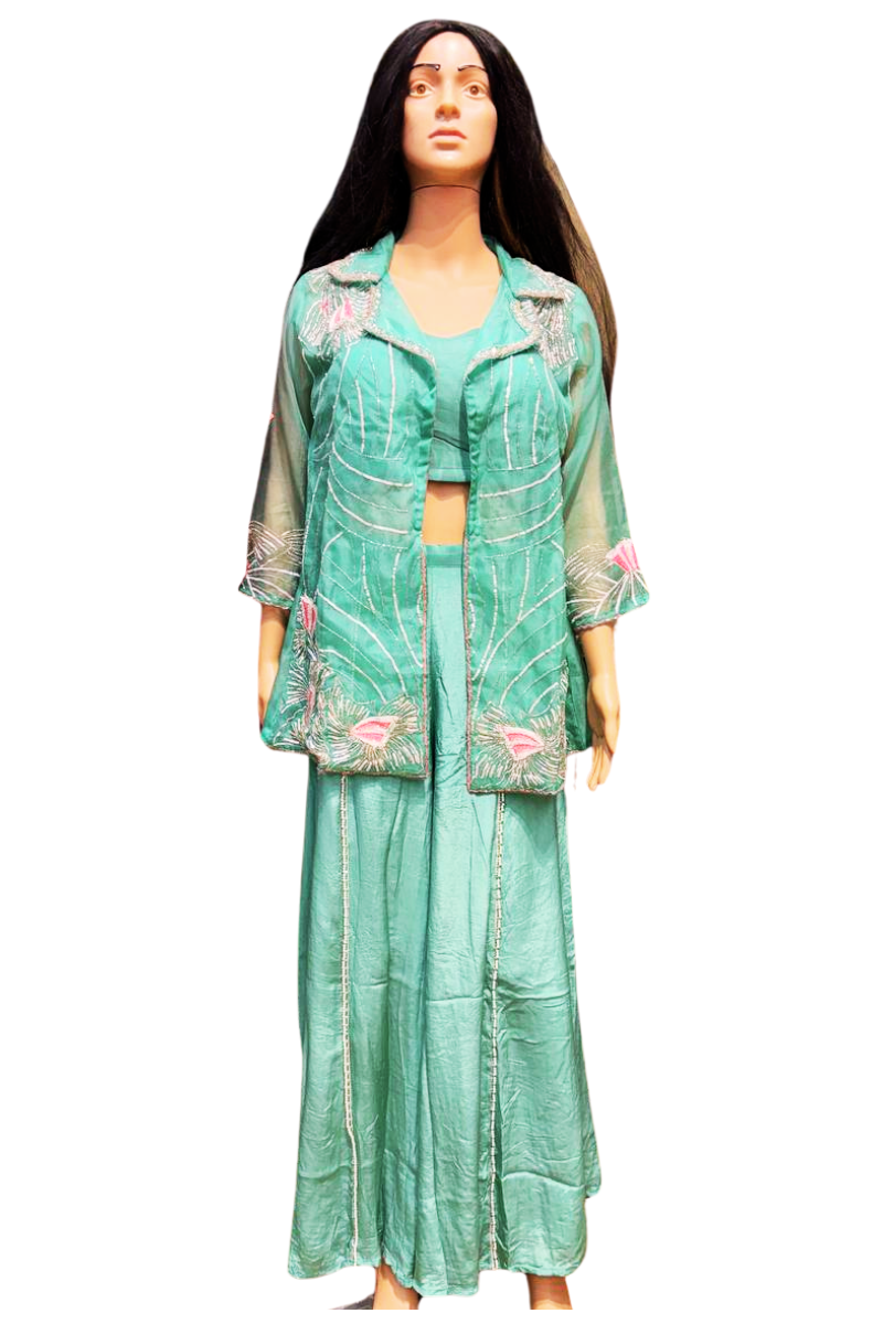 Turquoise shasha suit