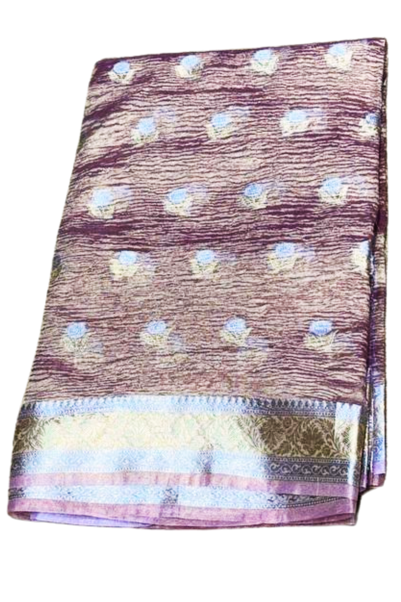 Bronze Jijabai Banarasi saree