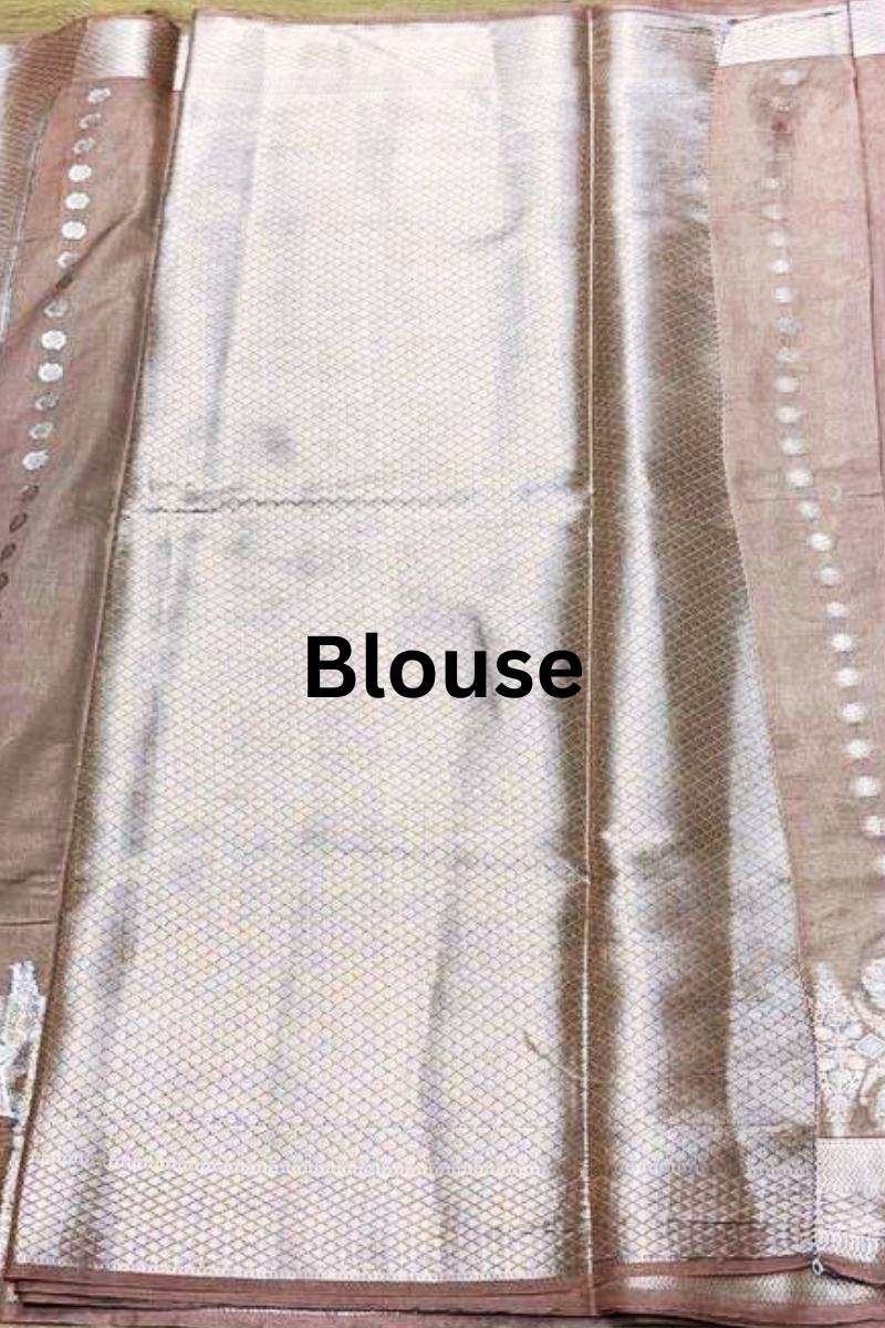 Ahilya bronze banarasi saree