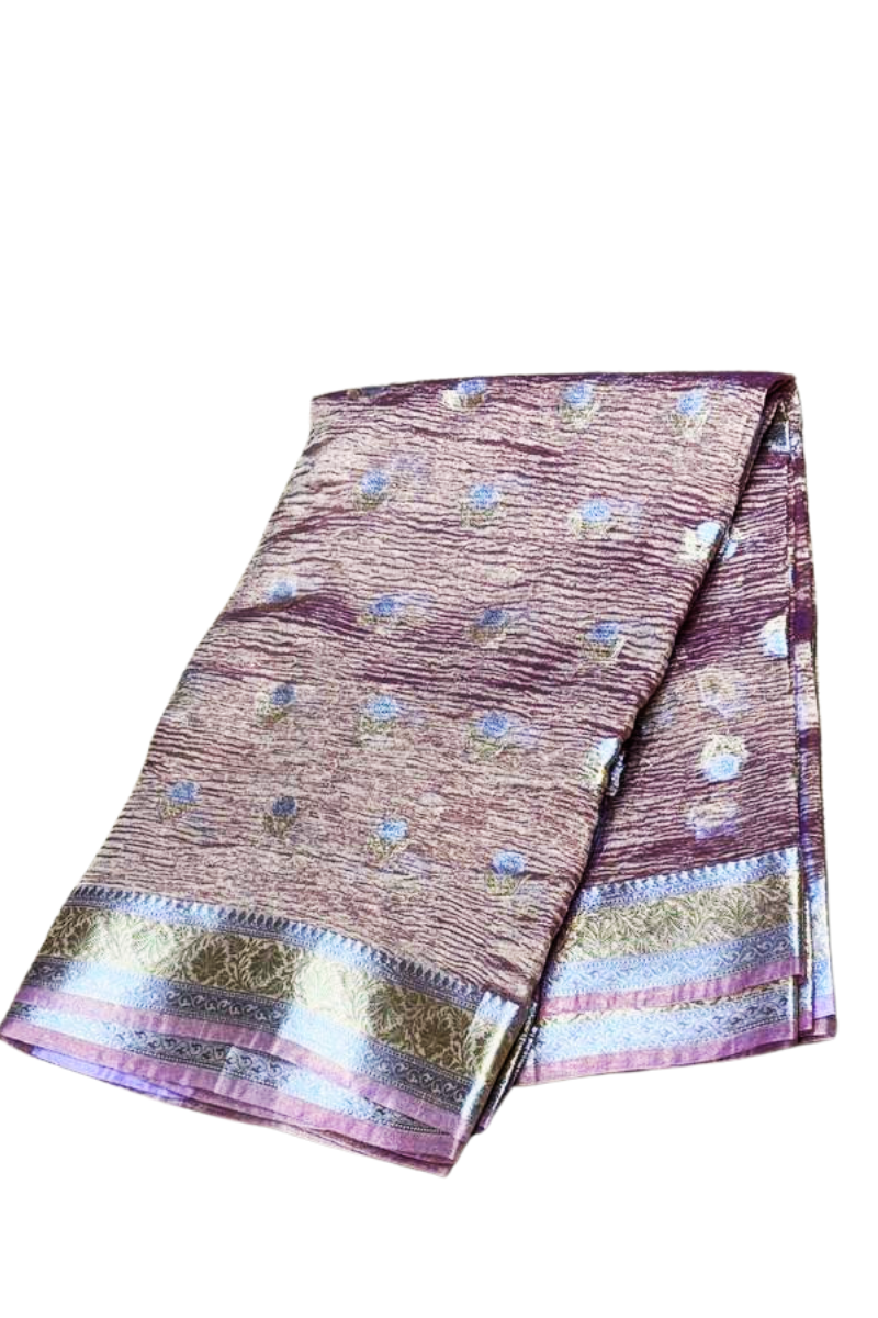 Bronze Jijabai Banarasi saree