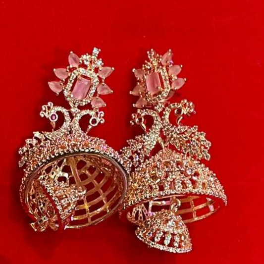 CATHERINE RG-PINK  JHUMKA