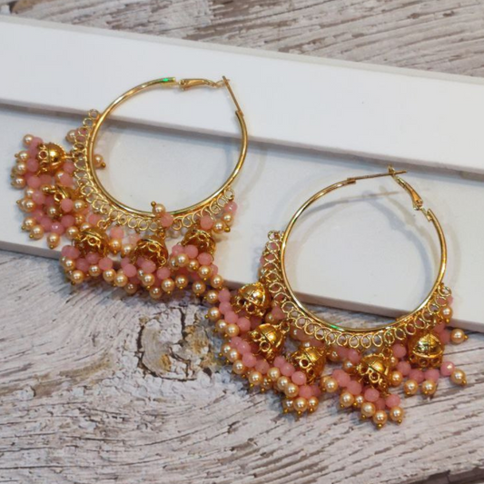 DHOOM-II PINK BALI EARRING