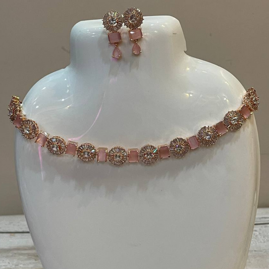 EMMA PINK (G) NECKLACE