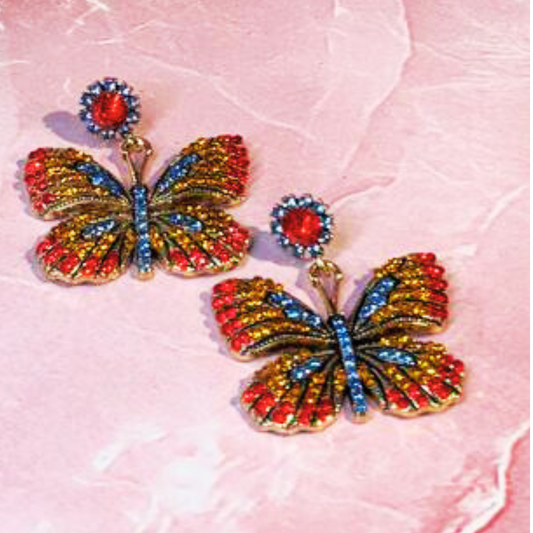 RED-MULTY DIANA EARRINGS