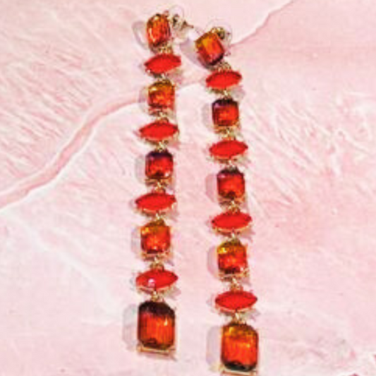 RED COLL EARRINGS