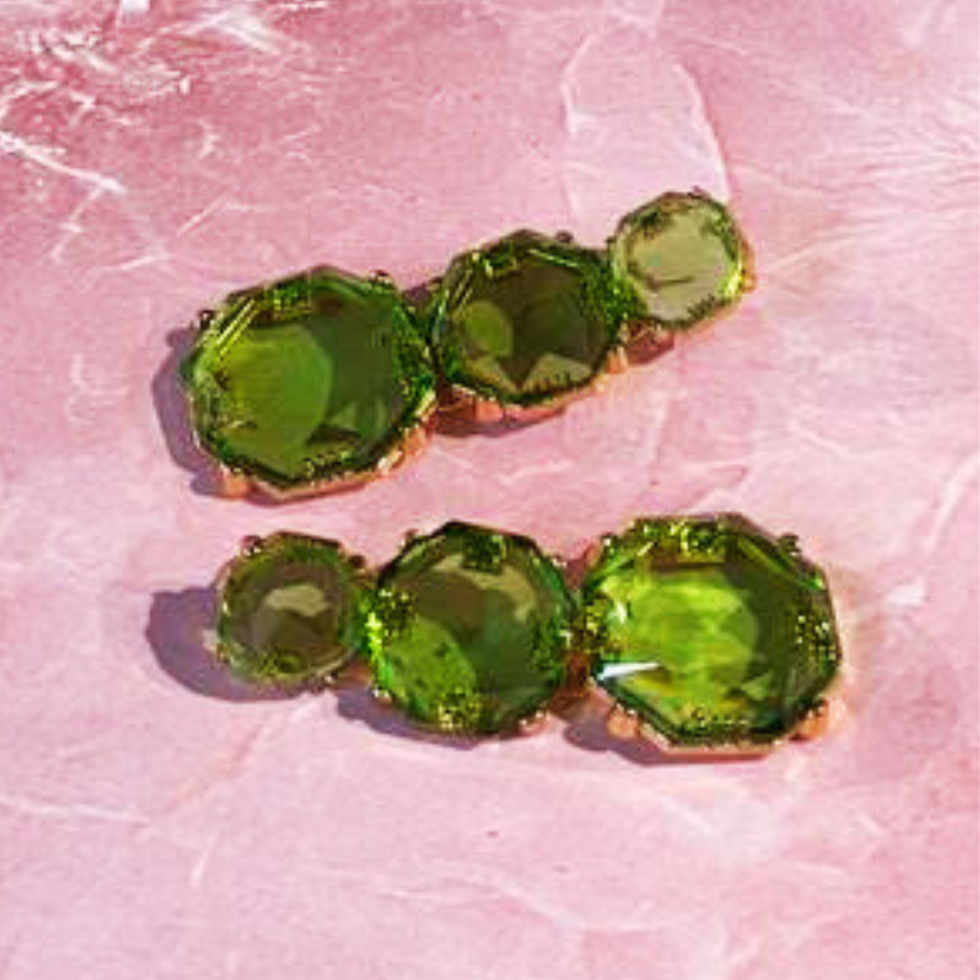 GREEN CHAMKEELA EARRINGS