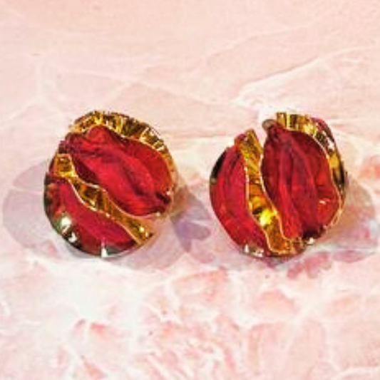 MAROON MI EARRINGS