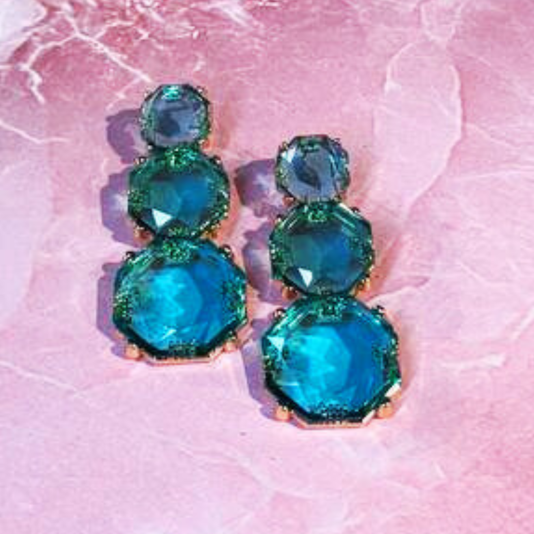 AQUA CHAMKEELA EARRINGS