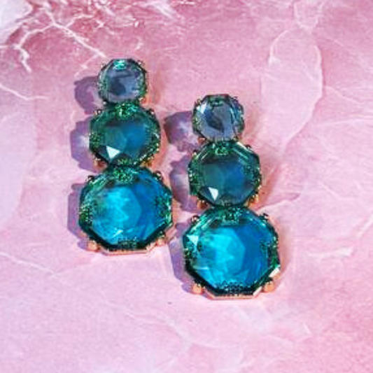 AQUA CHAMKEELA EARRINGS