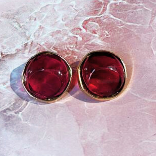 RED JELLY EARRINGS