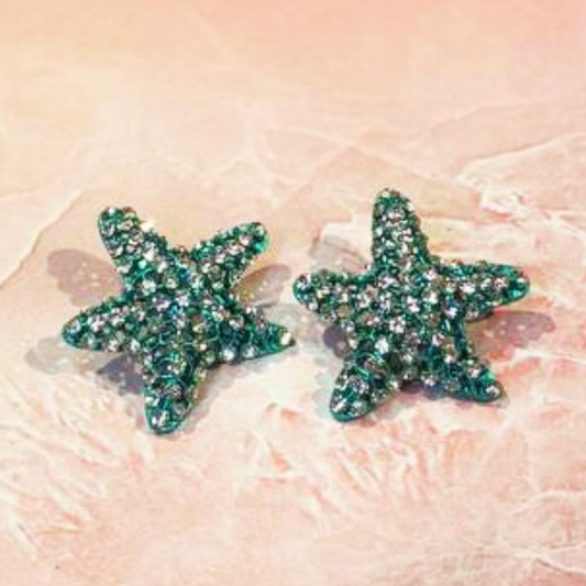 TURQUOISE STAR EARRINGS