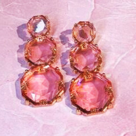 PINK CHAMKEELA EARRINGS