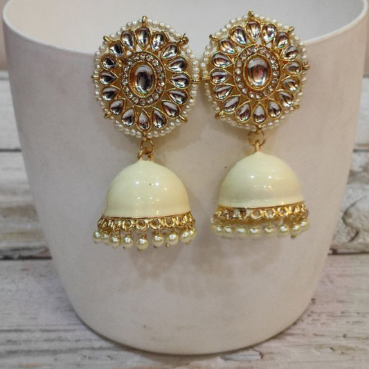 GHUMER BEIGE JHUMKA
