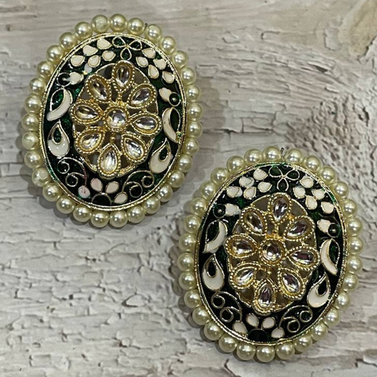 CHOTA BHIM GREEN STUD-EARRING