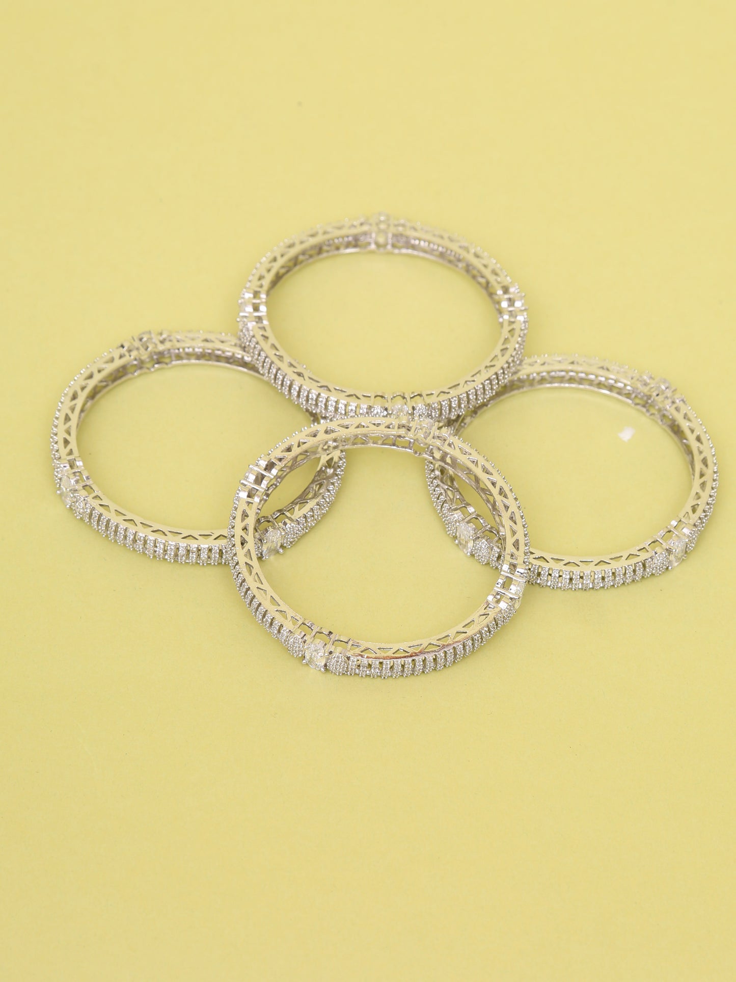 White Taheera bangles