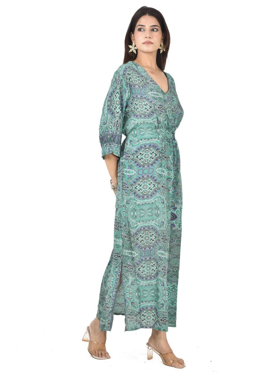 NAZAM GREEN MAXI DRESS