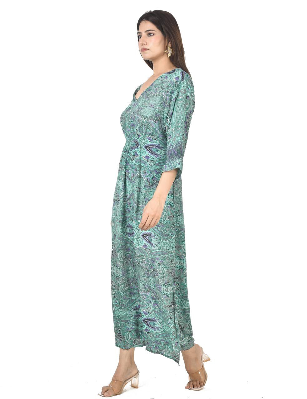 NAZAM GREEN MAXI DRESS