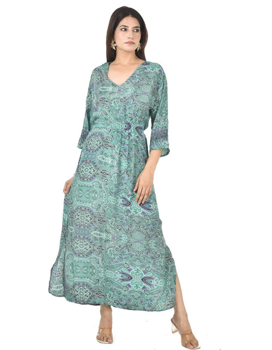 NAZAM GREEN MAXI DRESS