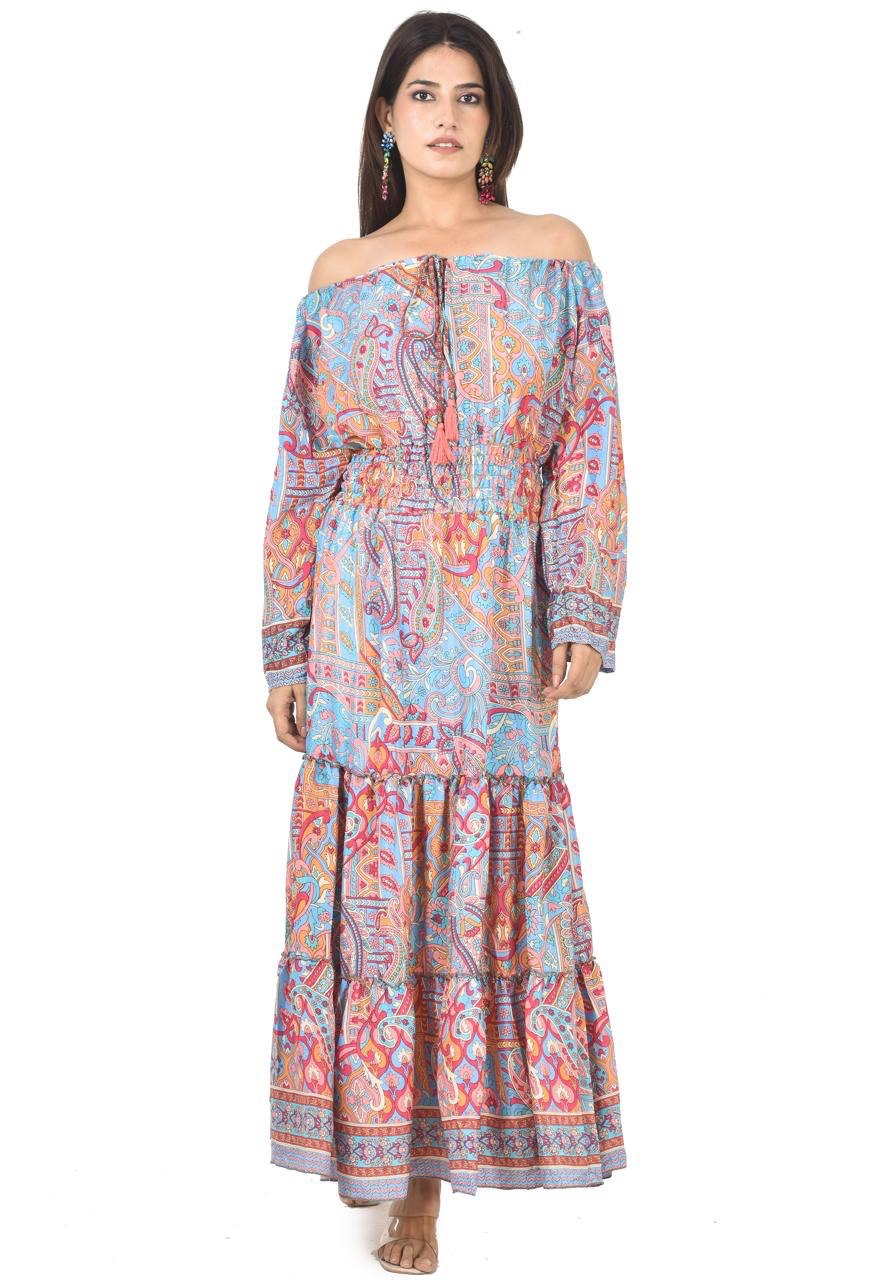 KIM (T-P) LONG MIDDIE DRESS