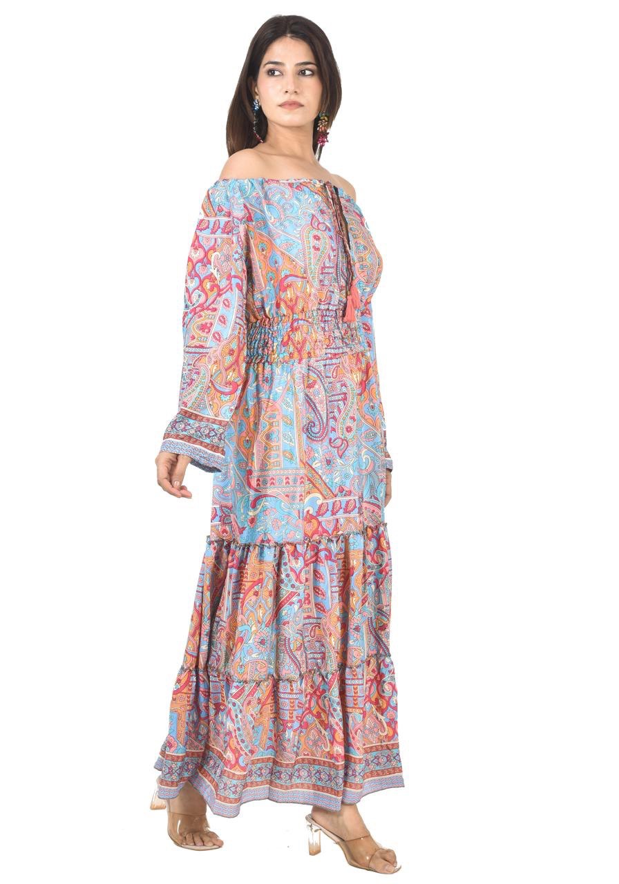 KIM (T-P) LONG MIDDIE DRESS